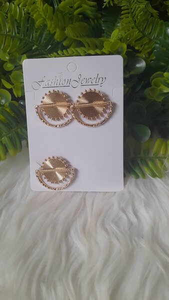 Boucles d'oreilles circulaires chic