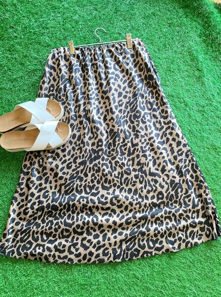 Animal print skirt