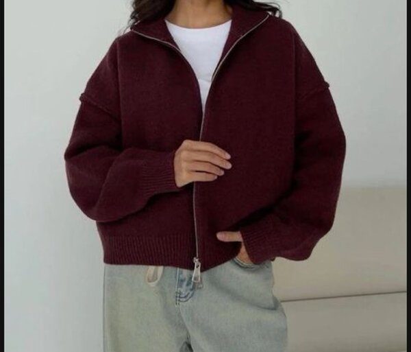 свитер на молнии