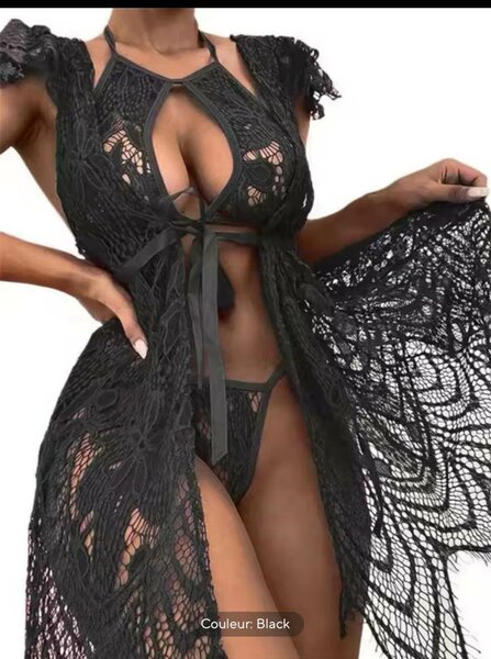 Robe de Nuit Sexy en Dentelle