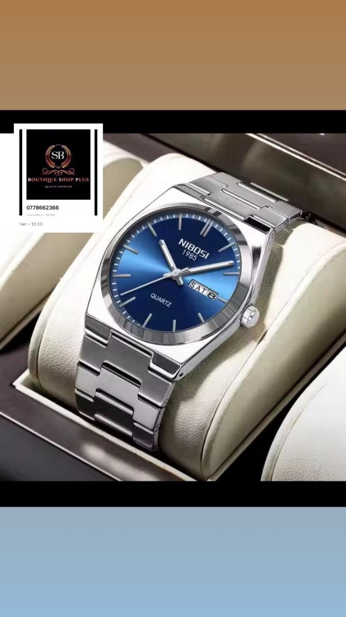 Montre nibosi authentique avec sa boîte