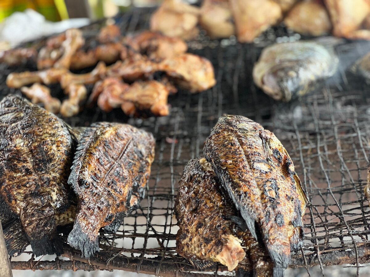 Poisson grillé savoureux