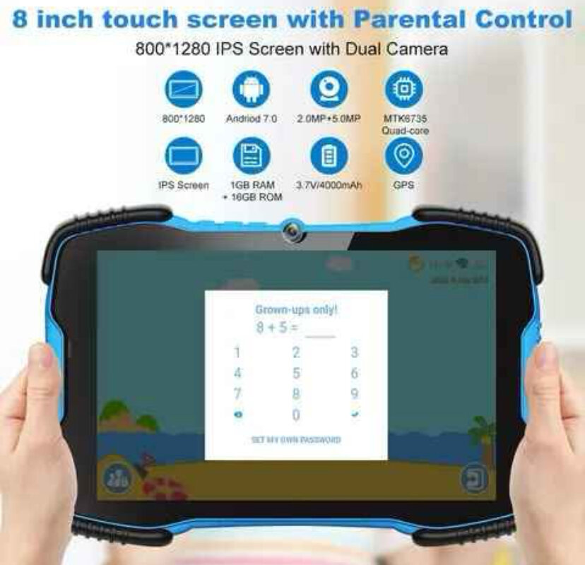 Tablette Enfant 8" Protection