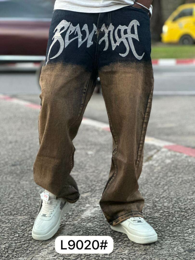 Jeans à motif urbain