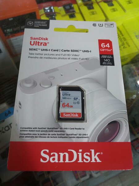 Carte mémoire SDXC 64GB SanDisk
