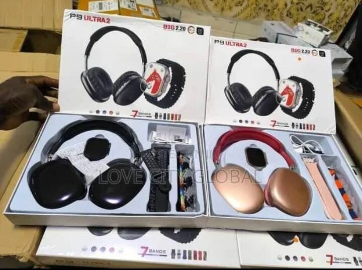 P9 headphones and smart watch