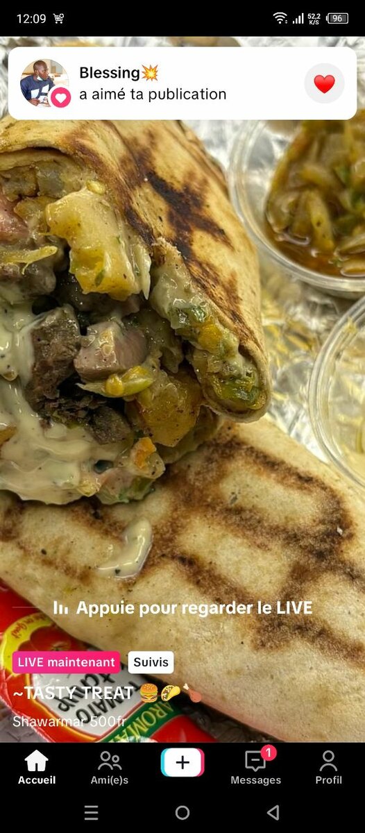 Chawarma mélange viande, foie