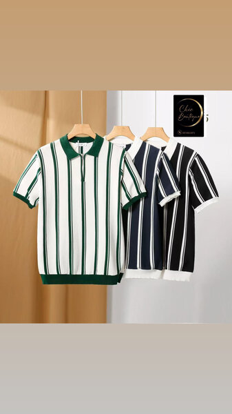 Polo rayé élégant pour homme