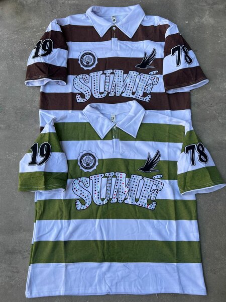 Chemises Polo Rayées Homme