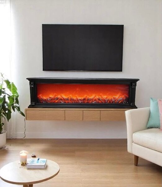 Cheminée électrique moderne encastrable