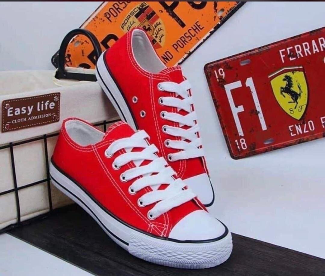 Sneakers colorés en toile