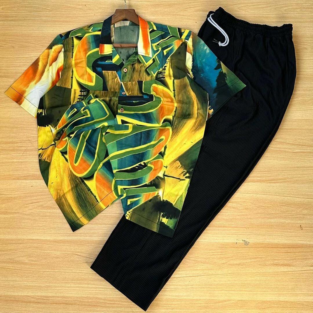 Solid fashion top and down