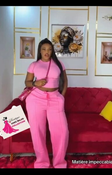 Ensemble Décontracté Rose Femme