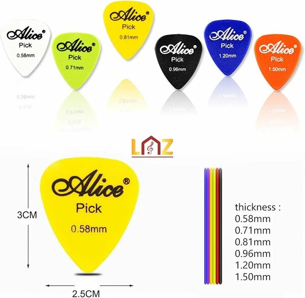 MÉDIATORS DE GUITARE/ ALICE