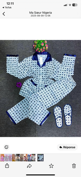 Pyjama en coton confortable