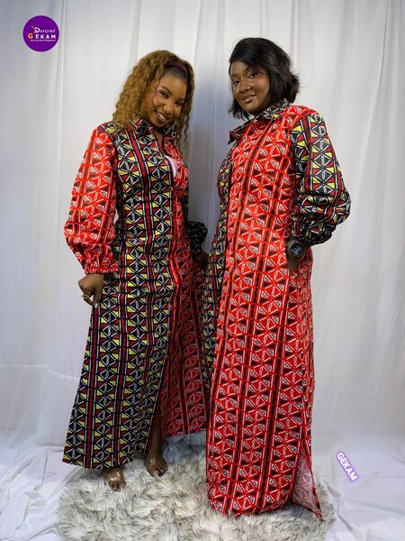 Robe longue imprimée