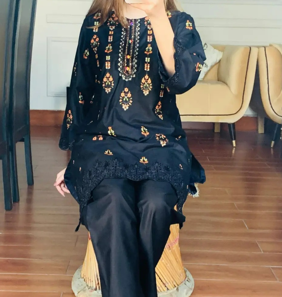 *CutWork Booring Embroidery 2pcs*