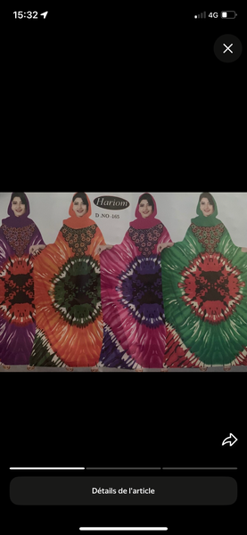 2Kaftans Multicolores Élégants