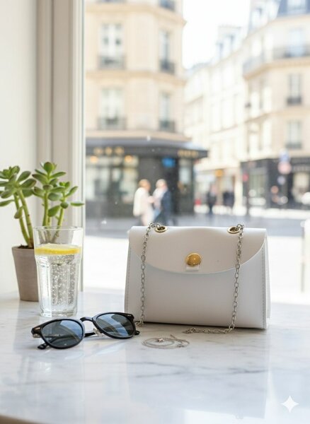 Petit bandoulière blanc chic