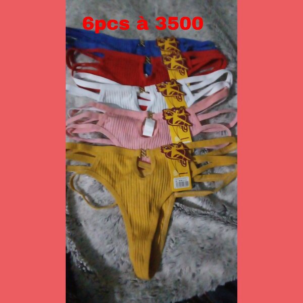 6 culottes colorées coton