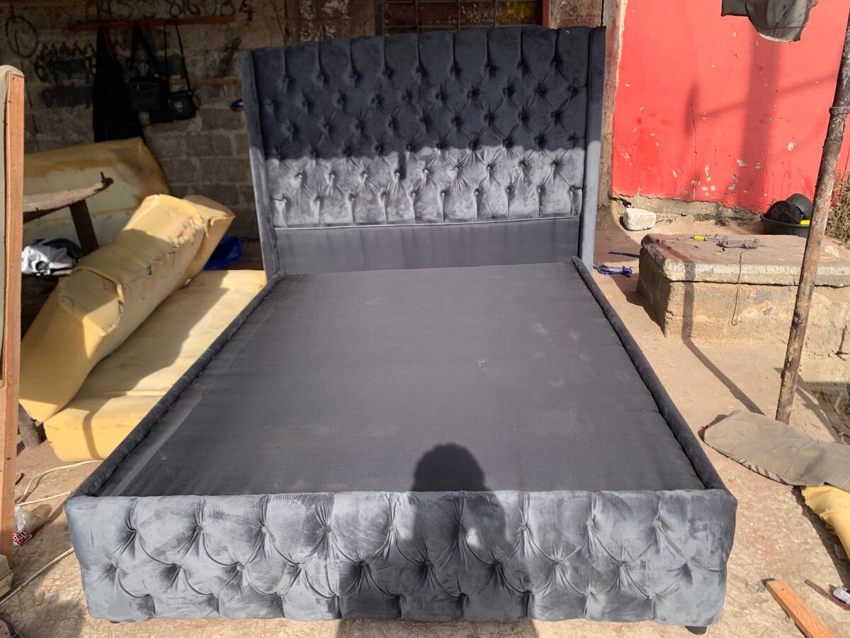 Double beds with headboards