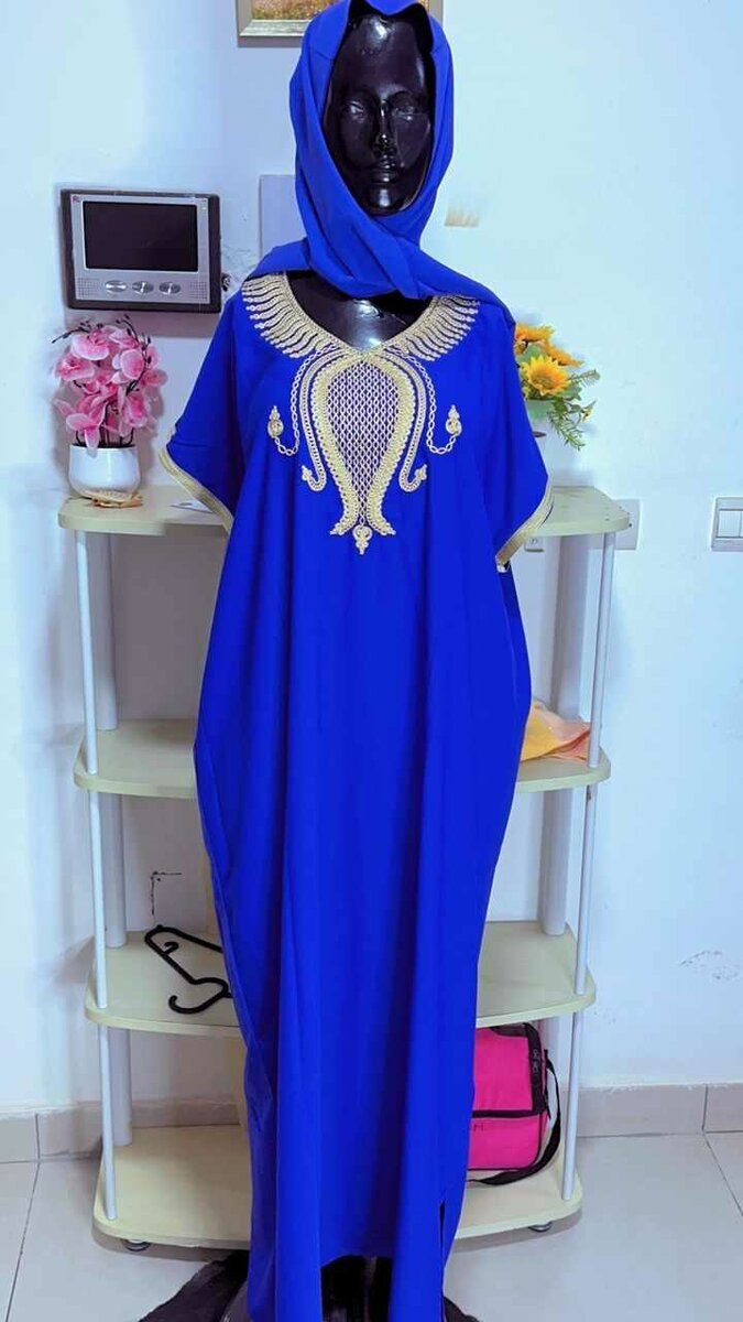 BOUBOU MAROCAIN MATIÈRE CRÊPE TAILLE STANDARD