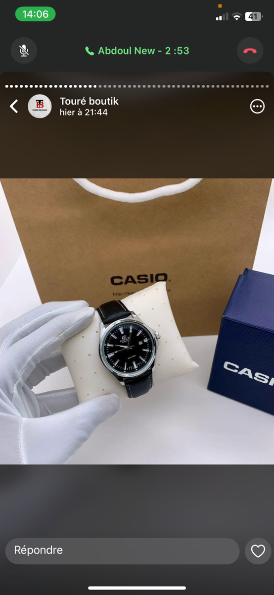 Montre élégante Casio classique