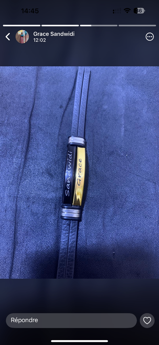 Bracelet en cuir personnalisé