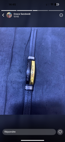 Bracelet en cuir personnalisé