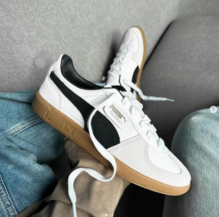 Кроссовки Puma Palermo белый/коричневый