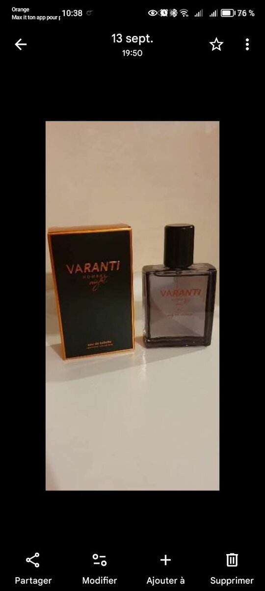 Parfum pour Homme Varanti