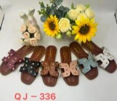 Sandales plates à nœud pour femmes