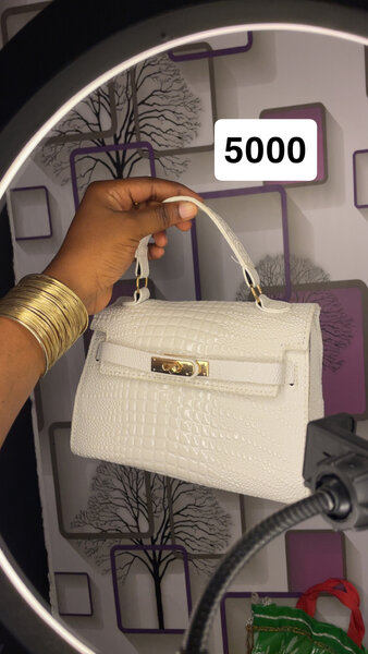 Sac à main élégant croco