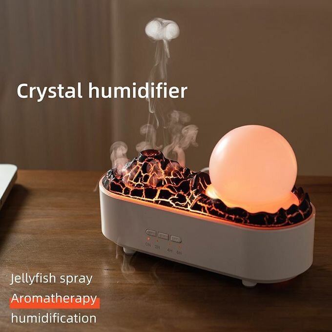 Humidificateur d'air Crystal avec lampe de nuit