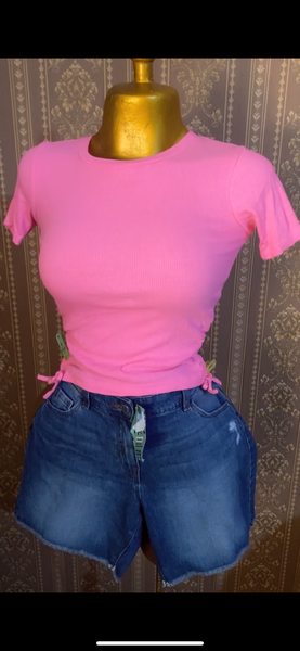 T-shirt rose femme chic