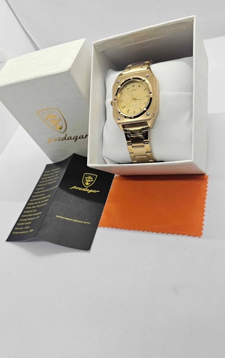 Montre élégante Poedagar acier inoxydable