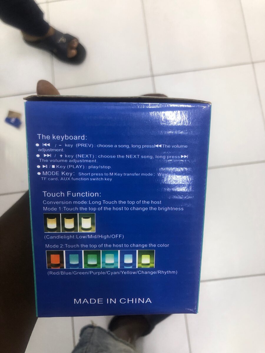 Rechargeable mini touch control speaker