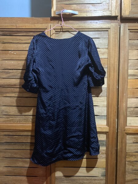Robe courte avec motifs point
