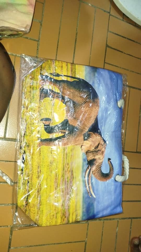 Sac cabas avec motif unique