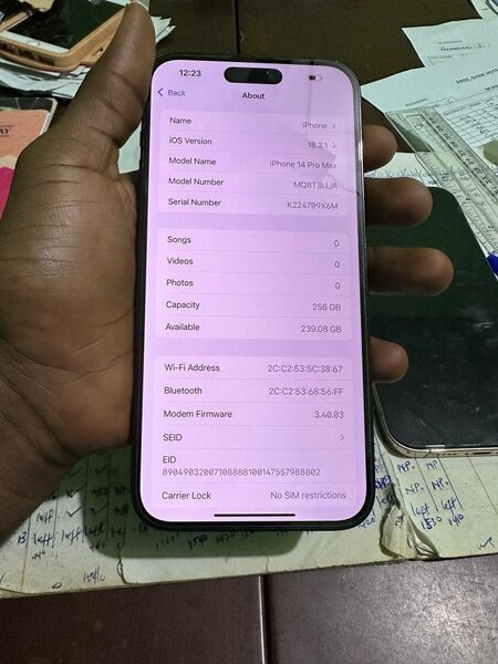 New IPhone 14 Pro Max 512GB