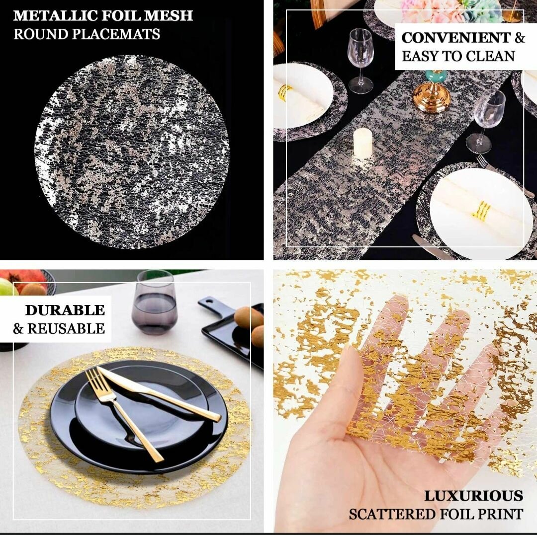 Chemins de  table étincelants