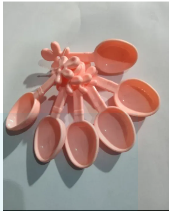 Set Of 6 - Mini Spoons For Spice Jars - Colorfull - Pure Plastic