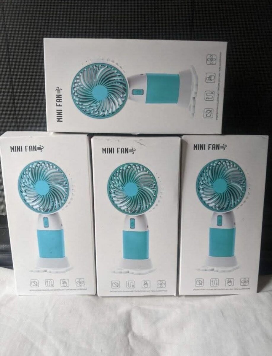 Portable hand fan.  Stay cool