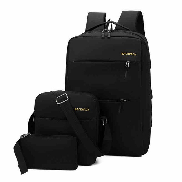 Stylish 3-Piece Backpack Set