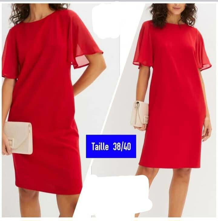 Robe élégante manches courtes