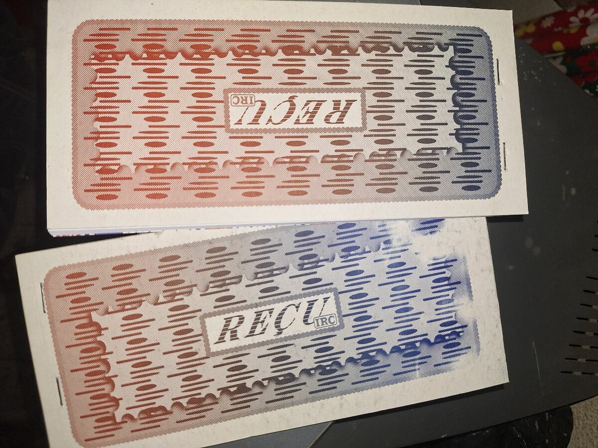 Carnet de Reçus Doublés