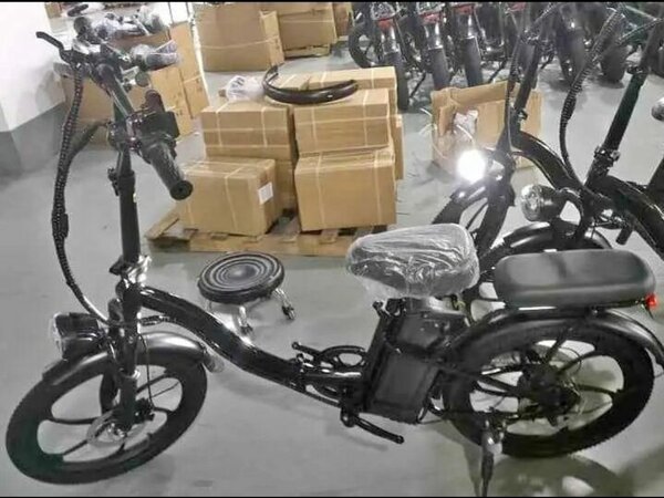 Vélo Électrique Pliable Noir