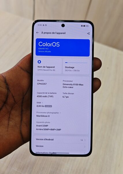 OPPO Reno 8 Pro 5G (256giga)