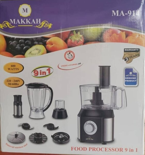 Makkah 9 in 1 Food processor Unbreakable Blender