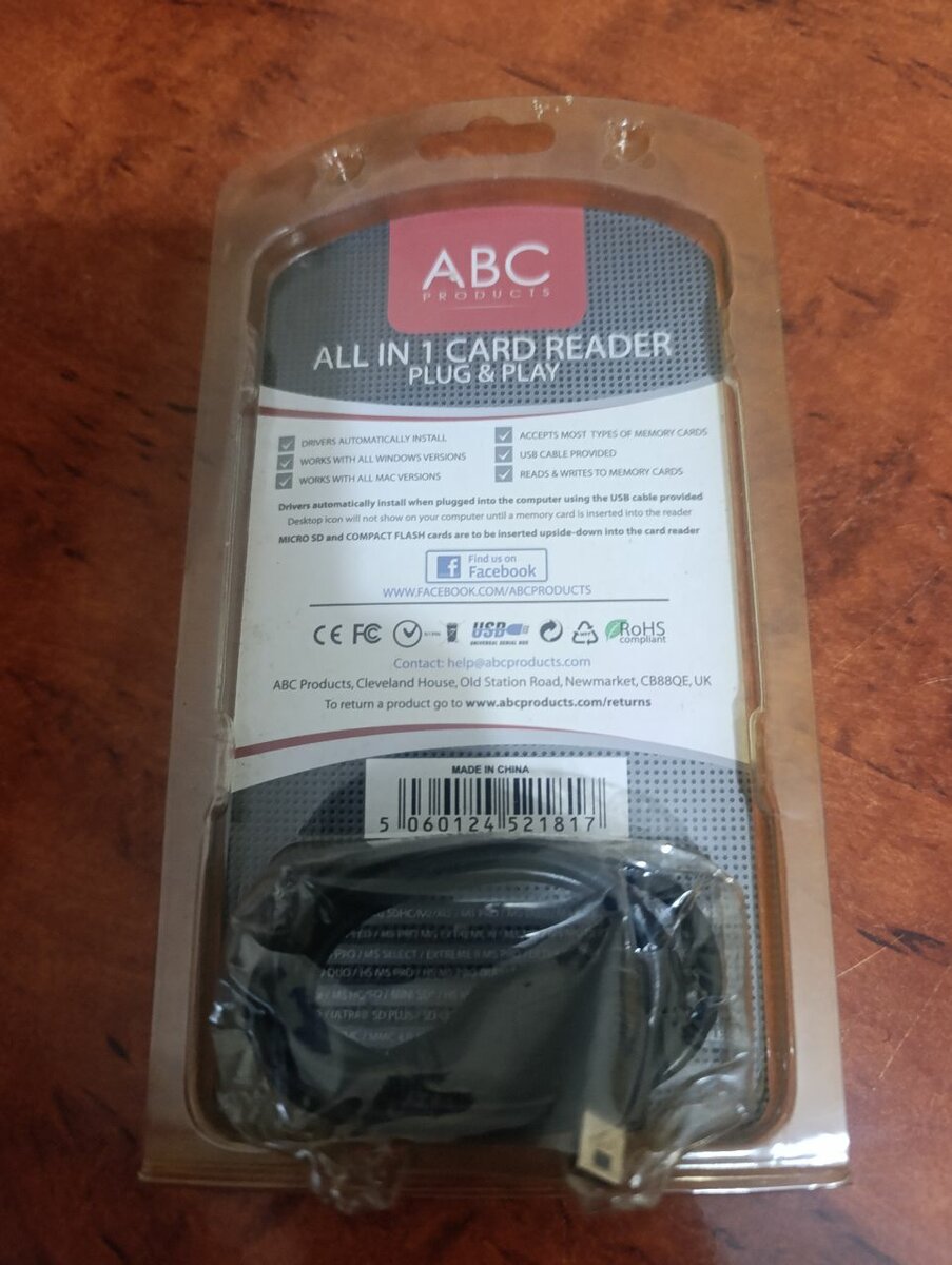 Lecteur divers cartes mémoire,